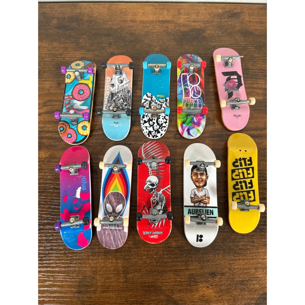 Tech Deck Hot Wheels Tony Hawk Fingerboard Lot of‎ 10 Enjoi Primitive Flip Skate